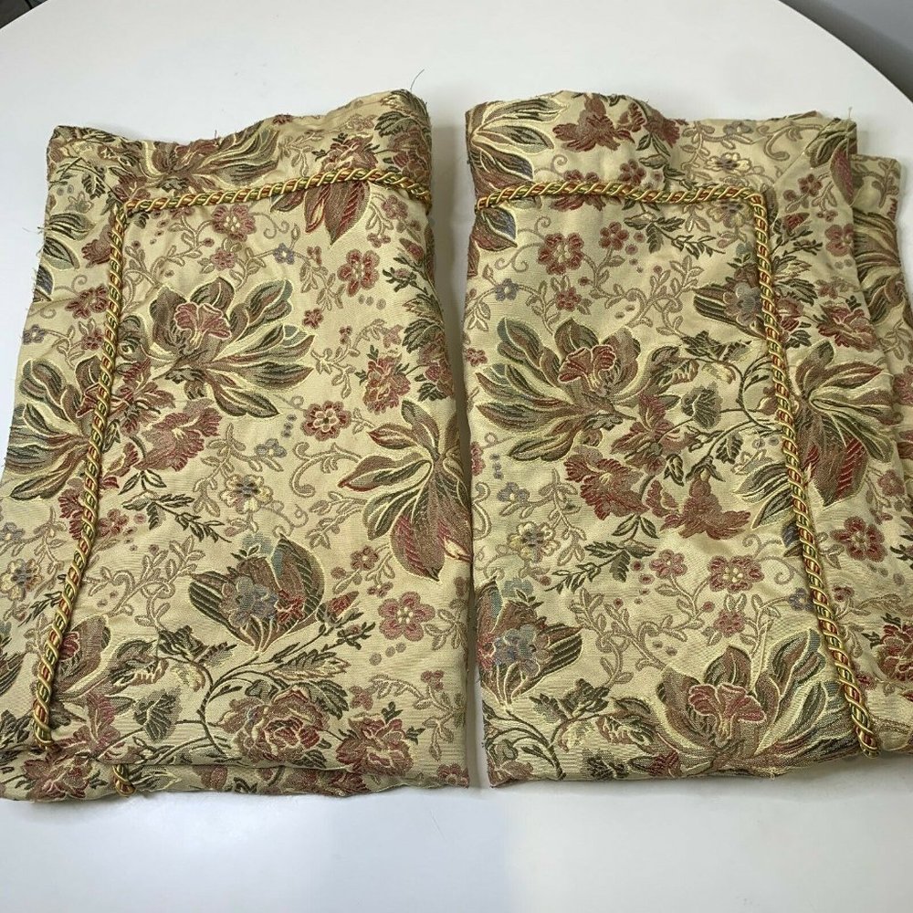 Waterford shams pillowcase gold floral print king